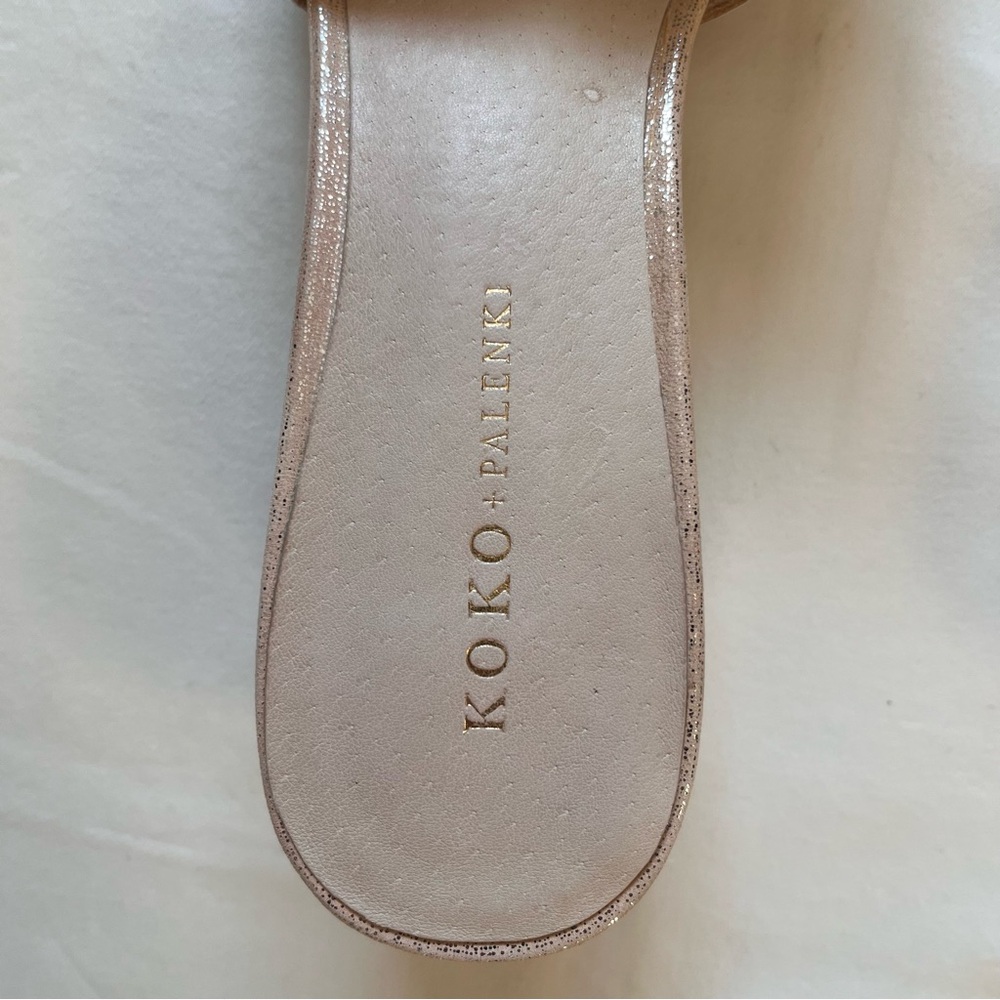 Koko + Palenki Classy Stylish Chic Lively Slide Sandals. Sz 9, Off White - Picture 8 of 8